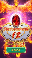 Phoenix Rises · Gunakan tombol kontrol bawah untuk menyesuaikan taruhan dan memicu putaran.